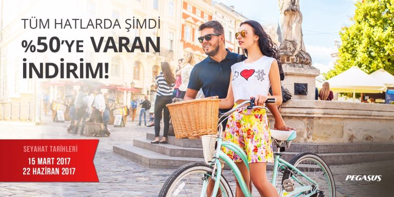 Pegasus’dan %50’ye Varan İndirim Kampanyası