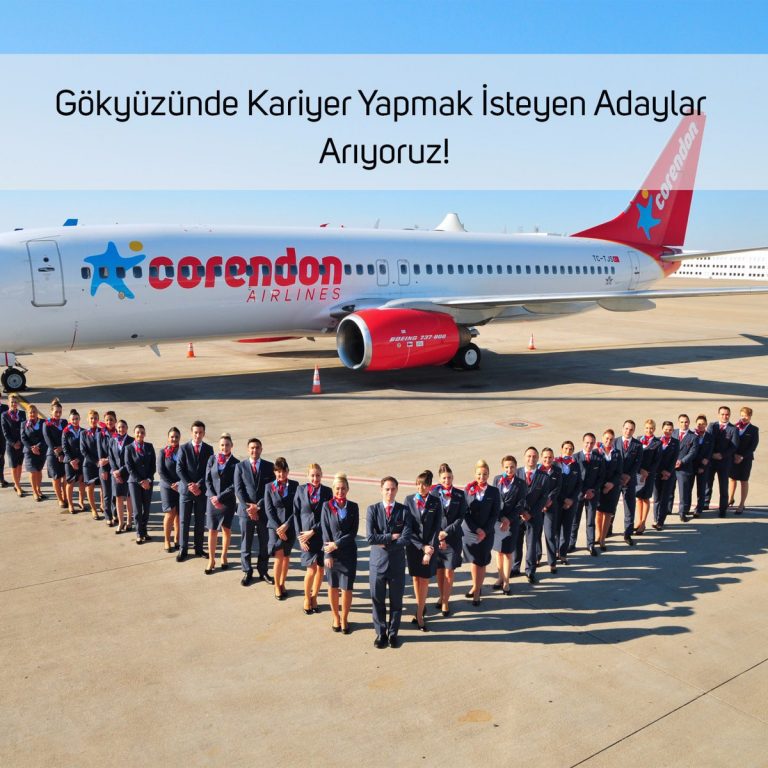 Corendon Hava Yolları Kabin Memuru Arıyor