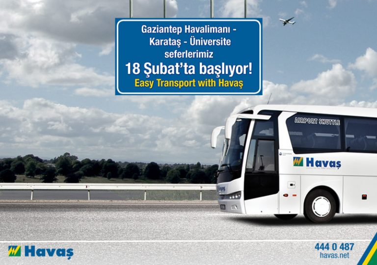 Havaş Gaziantep’te Karataş-Üniversite Seferlerine Başlıyor