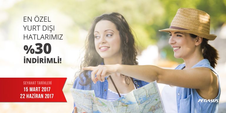 Pegasus’tan Kadınların Çok Sevdiği Hatlarda %30 İndirim