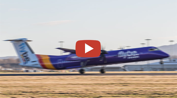 flybe Uçağı Tek Motorla Manchester’a Acil İniş Yaptı