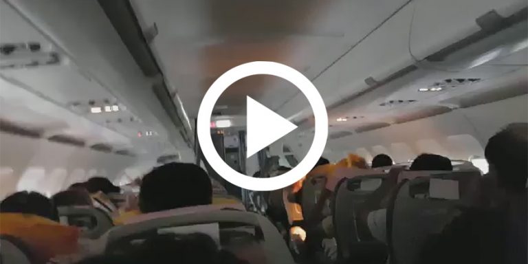 Atlasglobal Uçağı Kabininde Neler Yaşandı? (Videolu)