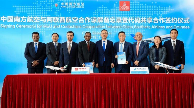 Emirates ve China Southern’den Ortak Uçuş Anlaşması