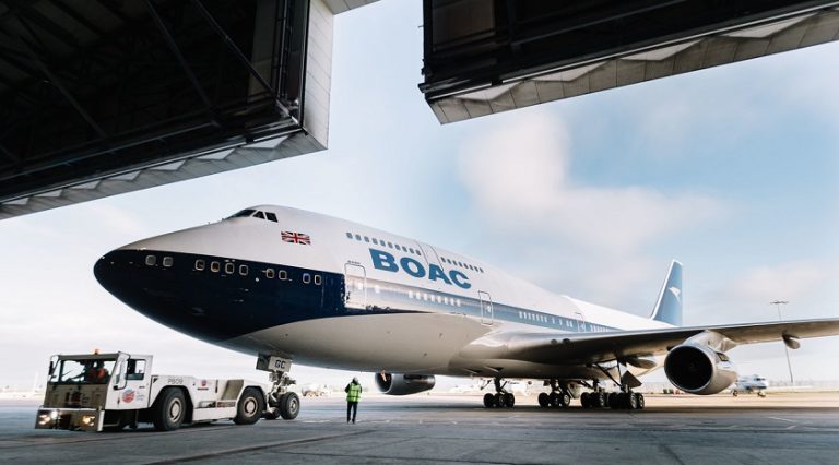 British Airways’in şirketin 100’üncü yılı anısına boyadığı B747 tanıtıldı