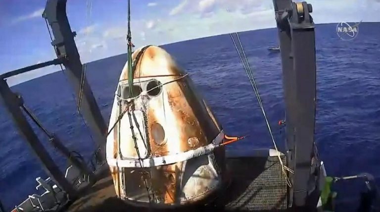 SpaceX’in Dragon modülü Dünya’ya döndü