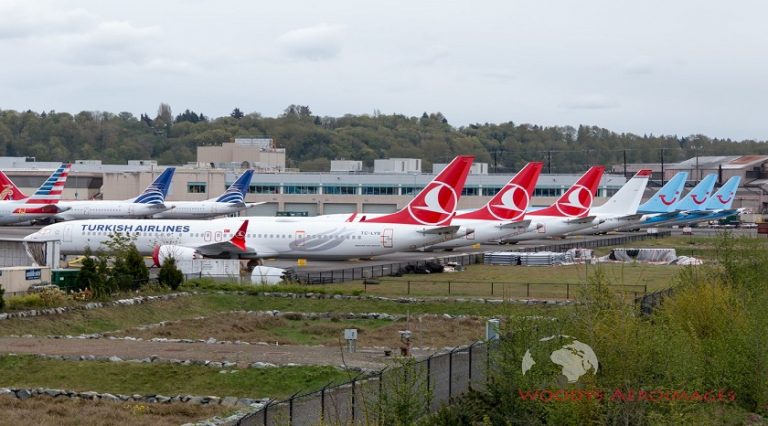 Türk Hava Yolları’nın 737 MAX tipi uçakları böyle görüntülendi
