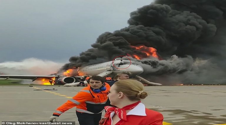 SSJ 100’ün pilotlar ve kabin memurlarının fedakarlığı görüntülendi (Video Haber)