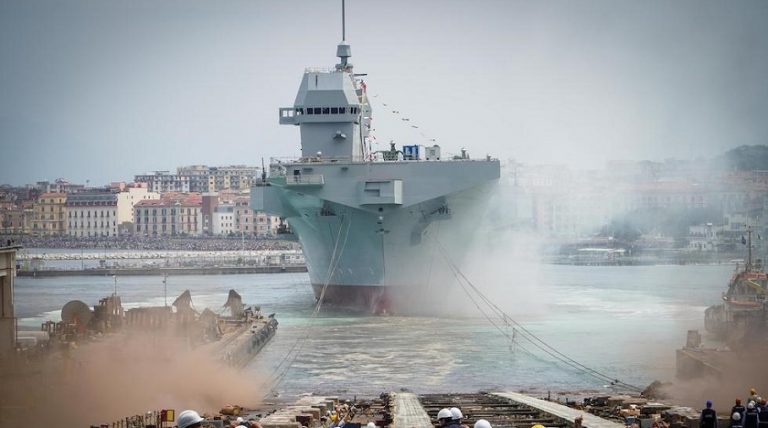 İtalya’nın yeni bayrak gemisi Trieste suya indirildi