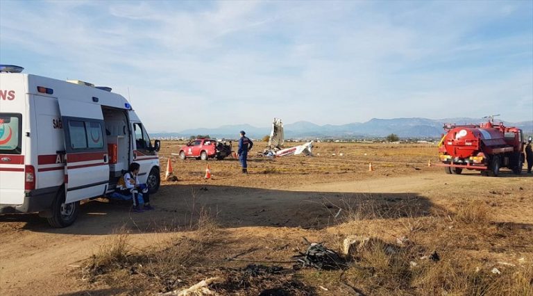 Manavgat’ta uçak kazası, 2 kişi hayatını kaybetti
