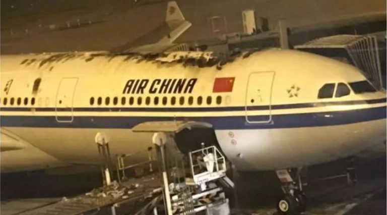 Yanan Air China uçağının içi görüntülendi