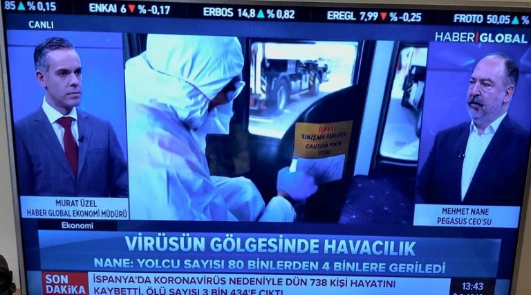 Pegasus CEO’su Mehmet Nane: Yolcu adedi günlük 80 binden 4 binlere gelmiş durumda