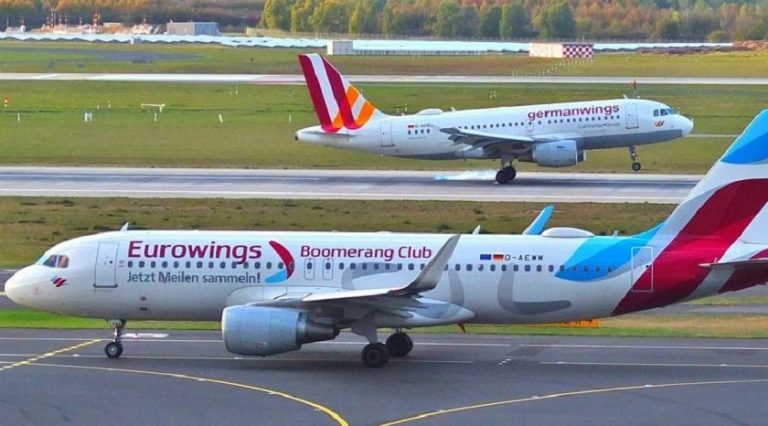 Eurowings uçuşları yüzde ona düşürüldü, Germanwings ve Eurowings Europe uçuşları askıya alındı