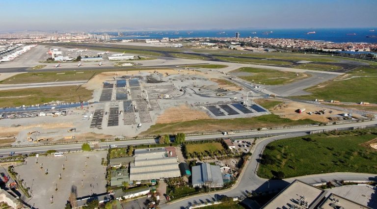 Atatürk Havalimanı arazisine inşa edilen hastane havadan görüntülendi