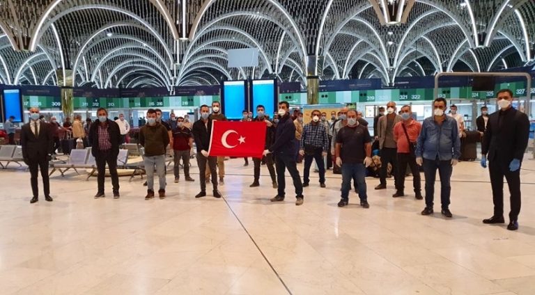 Irak’ta mahsur kalan Türk Vatandaşları Kütahya’ya getirildi