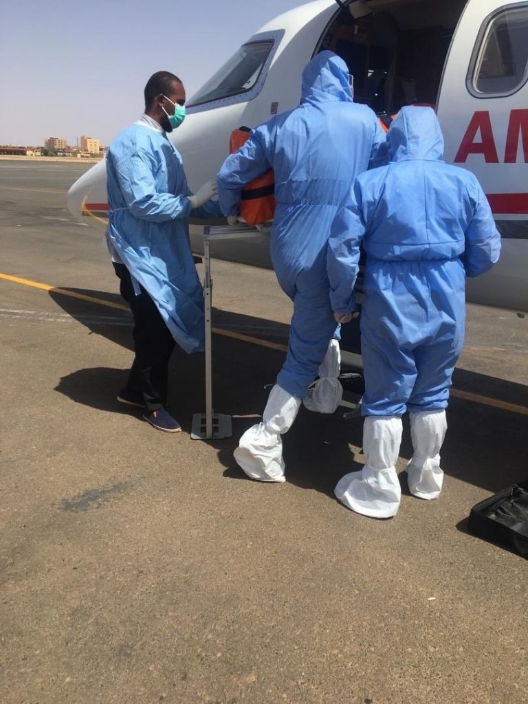 COVID19: Sudan’dan tedavi edilmeyen Türk Vatandaşı ambulans uçakla getirildi