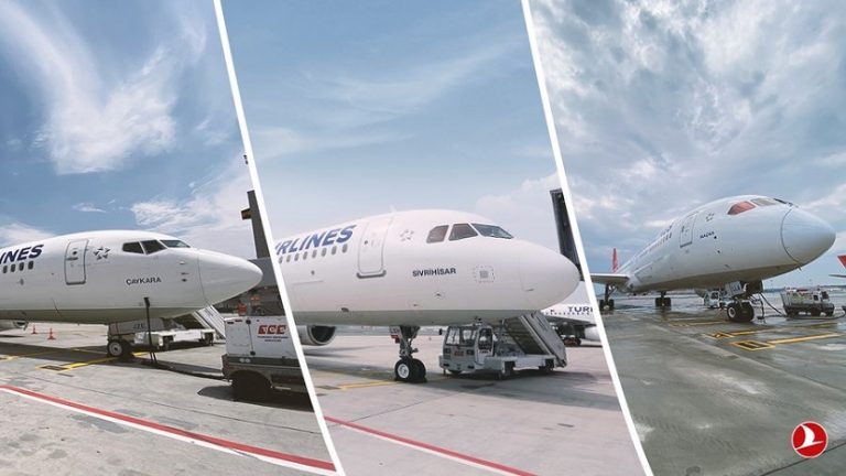 İstanbul Havalimanında bir ilk: Aynı anda üç uçak birden kalkış yaptı