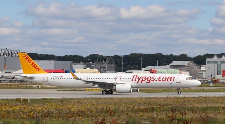 Pegasus’un sipariş ettiği uçaklar görüntülendi