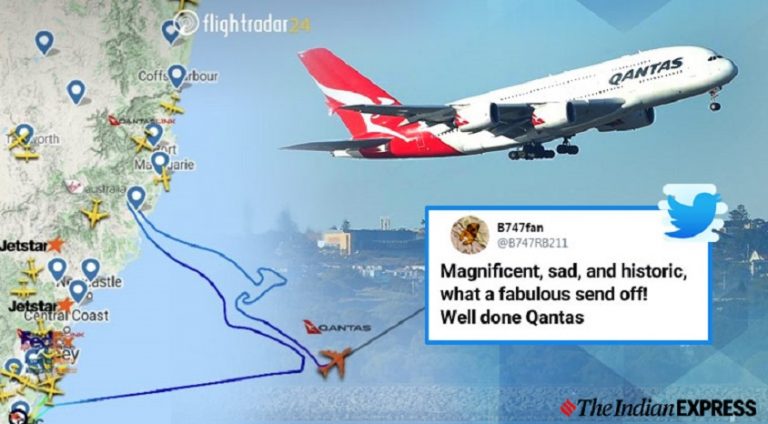Qantas Hava Yolları ‘kanguru’ logosuyla B747’lere veda etti.