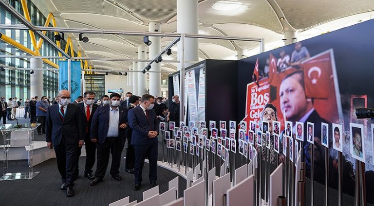 İstanbul Havalimanı’nda 15 Temmuz Zafer sergisi açıldı