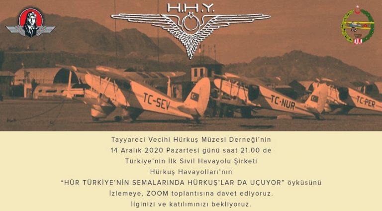 Türkiye’nin İlk Sivil Havayolu Şirketi Hürkuş Havayolları’nın “HÜR TÜRKİYE’NİN SEMALARINDA HÜRKUŞ’LAR DA UÇUYOR” öyküsü