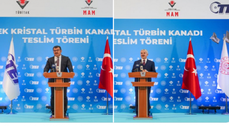 Tübitak’ta üretildi, TEI’ye teslim edildi