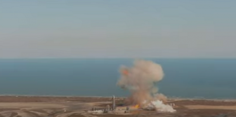 Starship test uçuşunda düştü