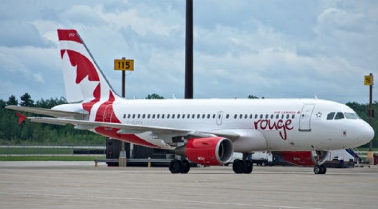 Air Canada’nın düşük maliyetli havayolu Rouge, uçuşları süresiz olarak durdurdu
