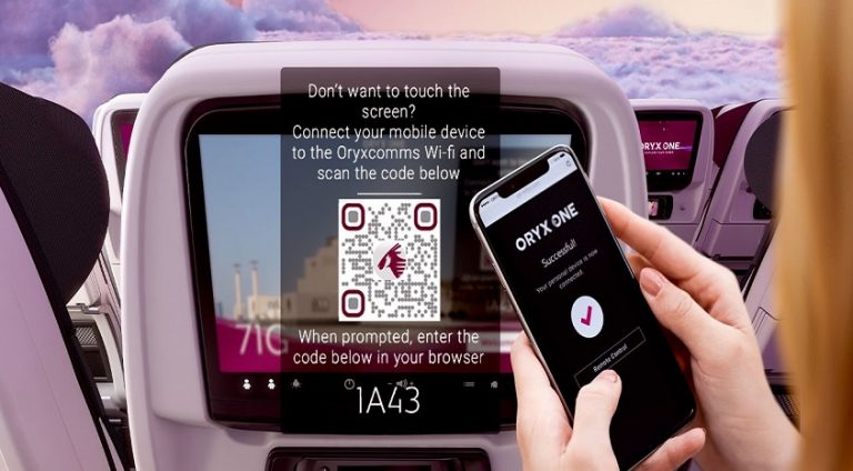 Qatar Airways, Yolcularına Sıfır Temas “Zero-Touch” Uçak İçi Eğlence Teknolojisi Sunan İlk Küresel Havayolu
