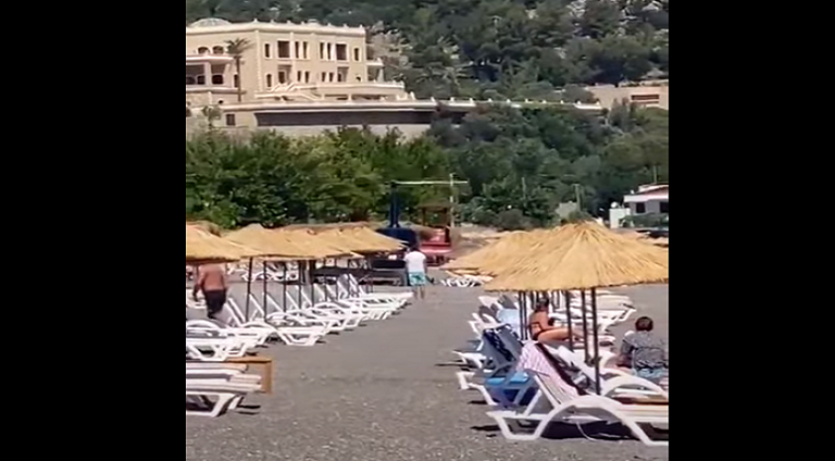 SHGM, otel plajında güneşlenenlerin arasına inen helikopter pilotundan açıklama istedi