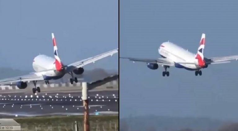 Eunice Fırtınası pilotlara zor anlar yaşattı