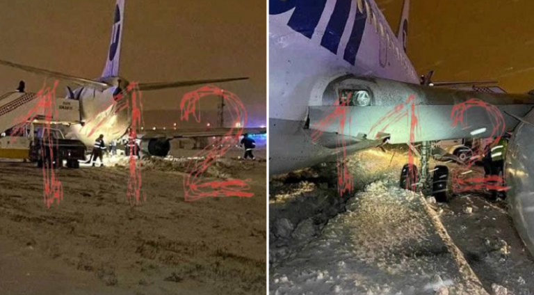 Utair’e ait yolcu uçağı pistten çıktı