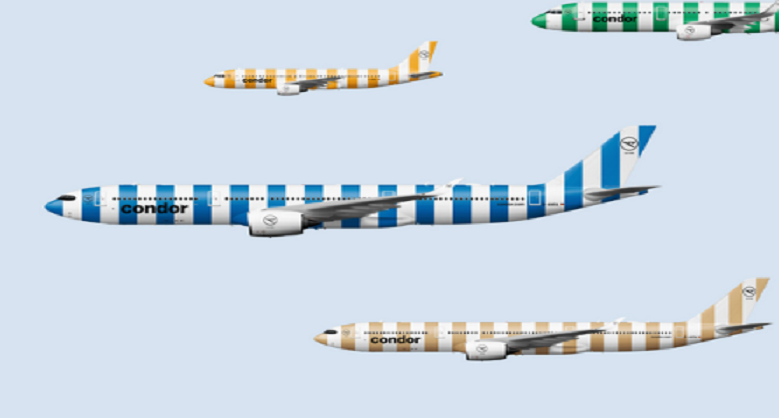 Condor, plaj şemsiyelerinden ilham alan yeni uçak tasarımını tanıttı