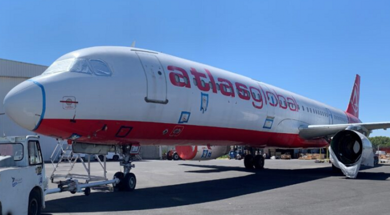 AtlasGlobal uçağı parçalara bölünerek satılıyor