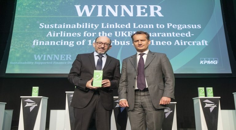 Pegasus’a sürdürülebilirlik finansmanı alanında  yurt dışından iki ödül
