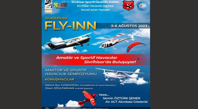 Sivrihisar’da  “AMATÖR VE SPORTİF HAVACILIK SEMPOZYUMU” düzenleniyor
