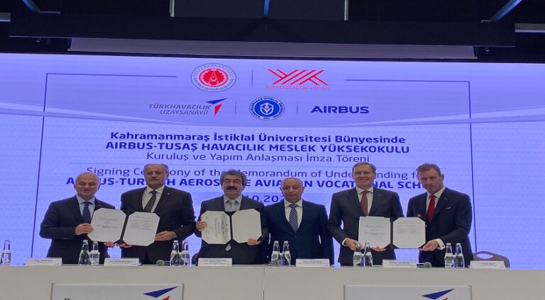 Airbus ve TUSAŞ Kahramanmaraş’ta Havacılık Meslek Yüksekokulu açmak için anlaşma imzaladı