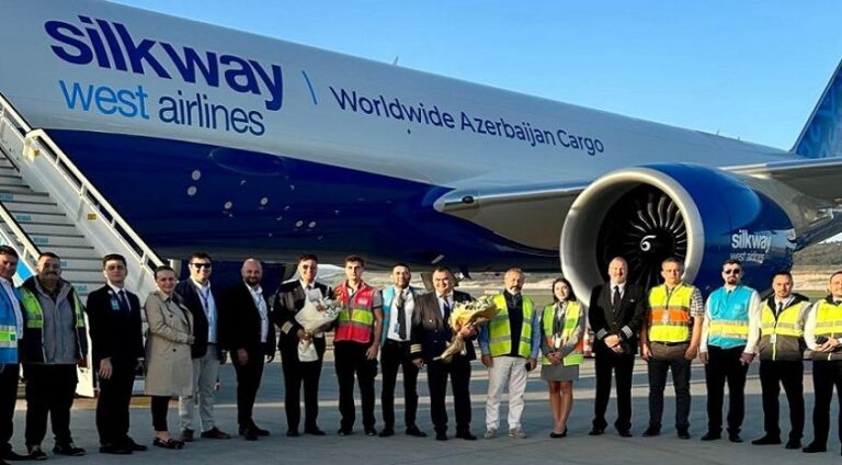 Silk Way West Airlines’ın yeni uçağının ilk uçuşu İstanbul’a oldu