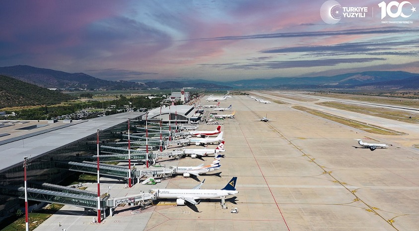 Milas-Bodrum Havalimanı ilk 11 ayda 3 Milyon 969 Bin yolcuya hizmet verdi