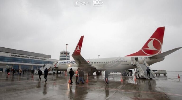 Kahramanmaraş Havalimanı 2023 yılı hava yolu uçak, yolcu ve yük istatistikleri açıklandı