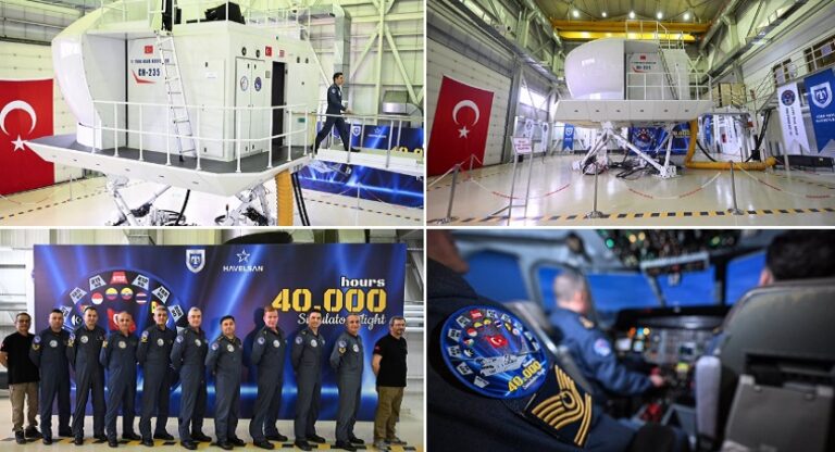 Türk Hava Kuvvetlerinin sahip olduğu ilk tam uçuş simülatörü 40 bin saati başarıyla tamamladı