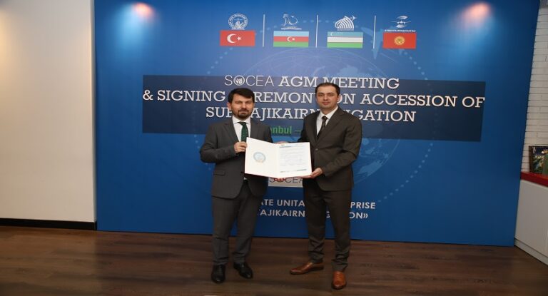 SOCEA, Tacikistan Cumhuriyeti’nden “Tajikairnavigation ”un platforma katılımına ilişkin imza töreninin de yapıldığı 2024 Yıllık Genel Toplantısını gerçekleştirdi