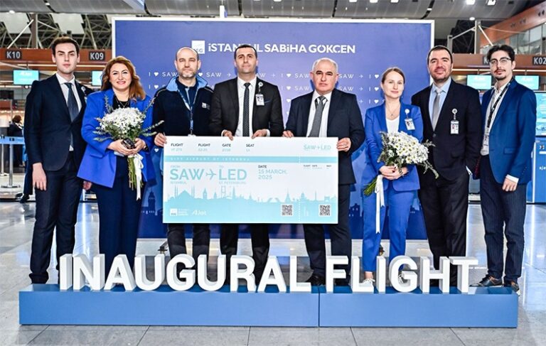 AJet’in İstanbul-St.Petersburg Uçuşları Başladı