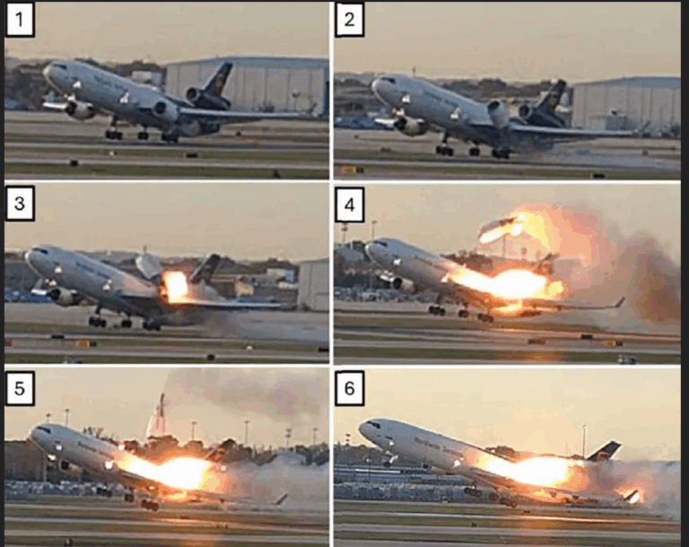 NTSB, UPS MD-11’in ölümcül kazasında motorun parçalanmasının dramatik kare kare görüntülerini yayınladı