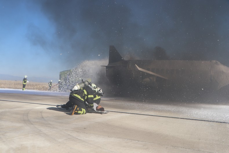 Çukurova Uluslararası Havalimanı’nda Nefes Kesen Tatbikat