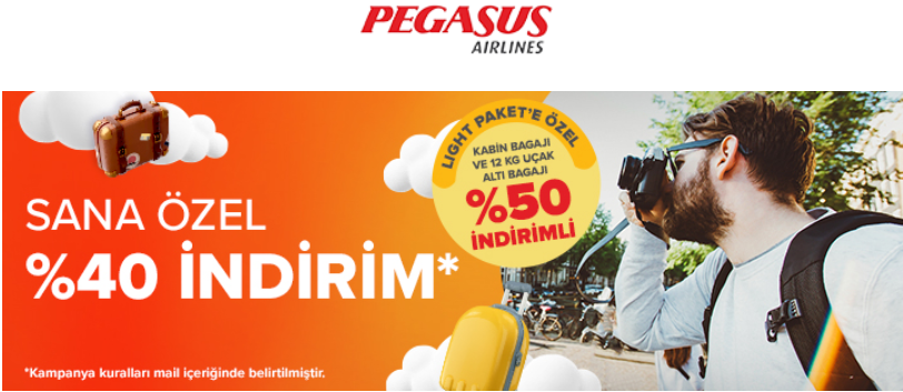 Pegasus’tan sana özel kampanya: Biletlerini yüzde 40 indirimle al, yurt dışı planı yap!
