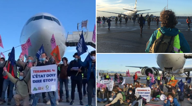 Charles de Gaulle Havalimanı’na izinsiz giren 7 aktivist beraat etti