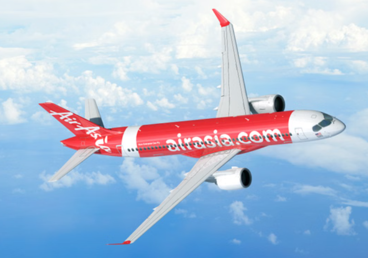 AirAsia, tarihi bir uçak anlaşmasıyla 150 adet Airbus A220 uçağı siparişi verdi