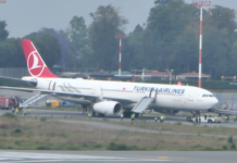 Nepal’de iniş sonrası tekerleklerinden duman çıktığı görülen THY’ye ait A330-300 tipi uçak tahliye edildi