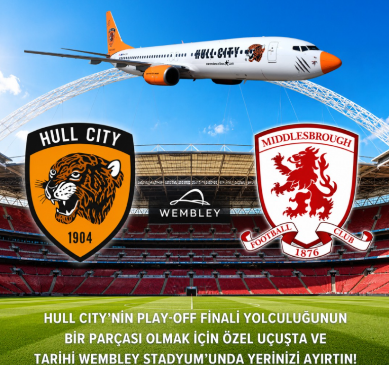 Corendon Airlines’tan Hull City’nin Premier League yolculuğuna özel uçuş desteği