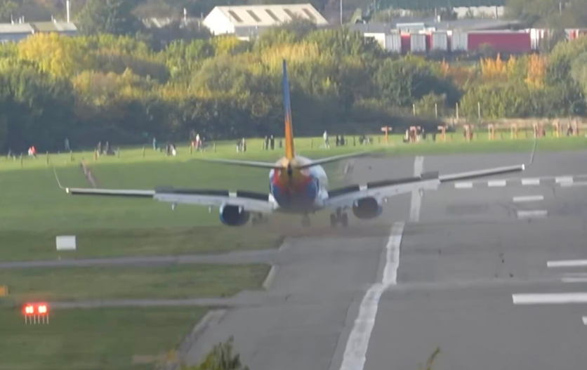 B737’nin şiddetli yan rüzgarla sınavı!